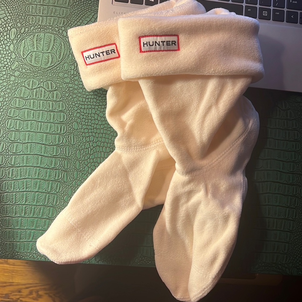 hunter boot cream fleece liner